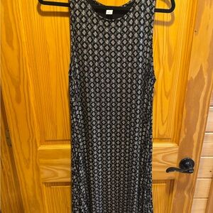 Old Navy Black and White Patterned Dress